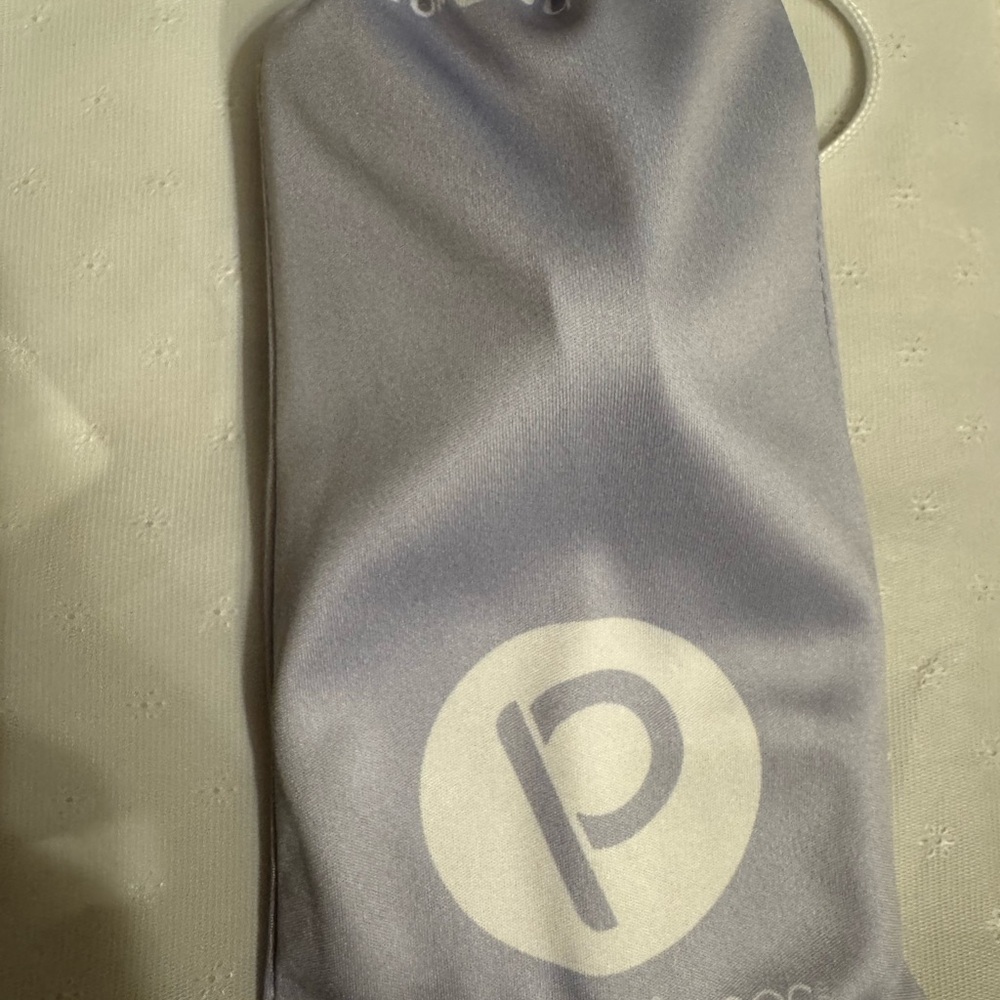 Gray Drawstring Pouch